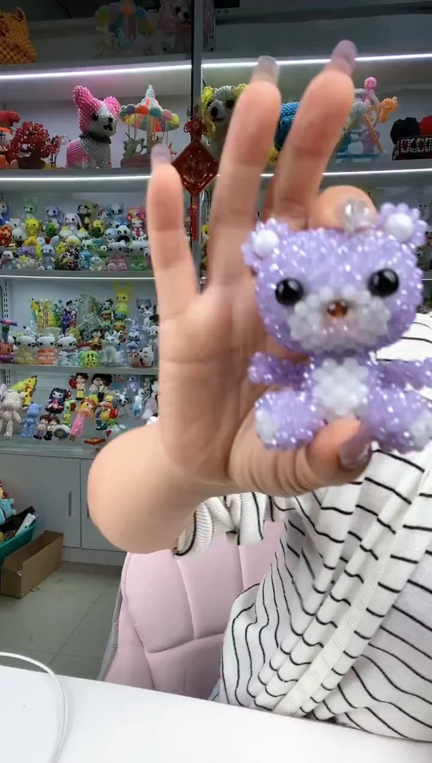 玻璃2416卡4水晶维尼小熊材料包1套紫玉款