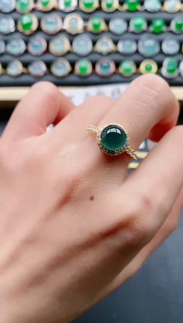 【闪购商品】翡翠戒指银S925镶嵌11111111111