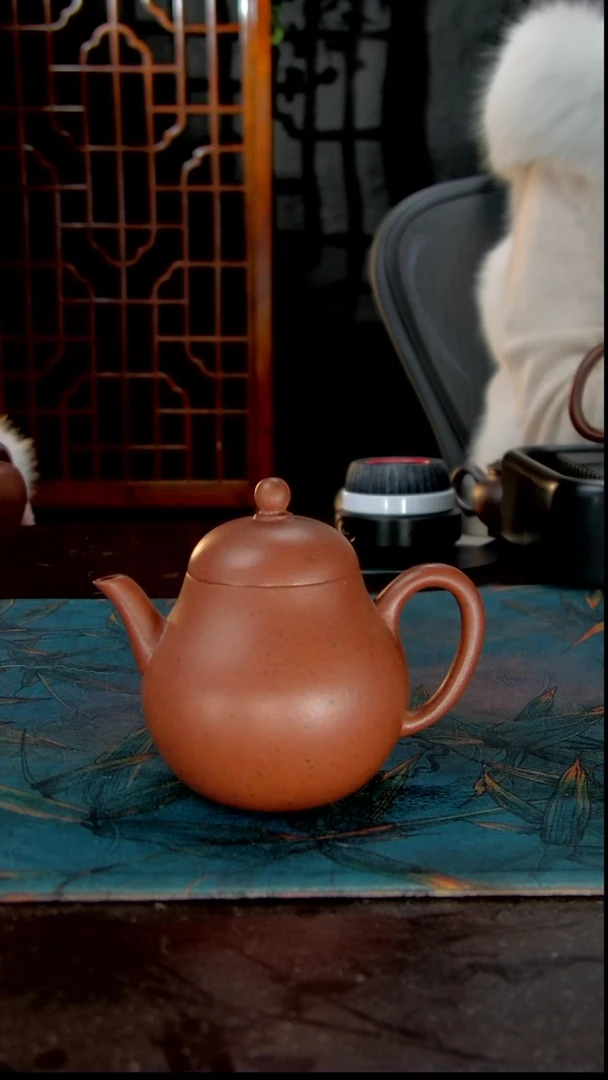 茶壶紫砂黄龙山三号坡龙血砂220cc