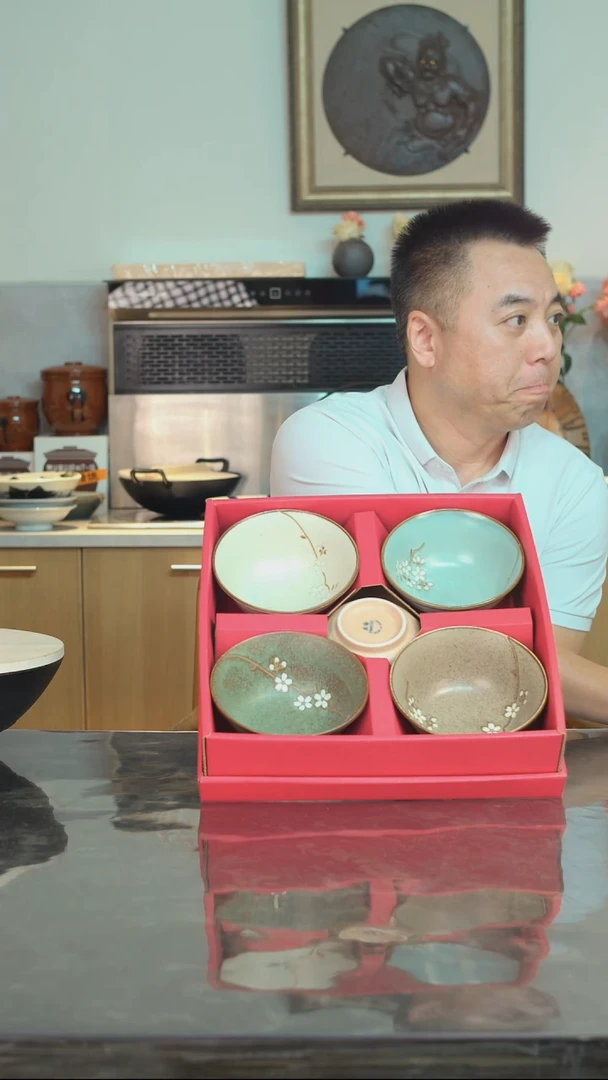 陶瓷日本进口五色樱花碗MTF001