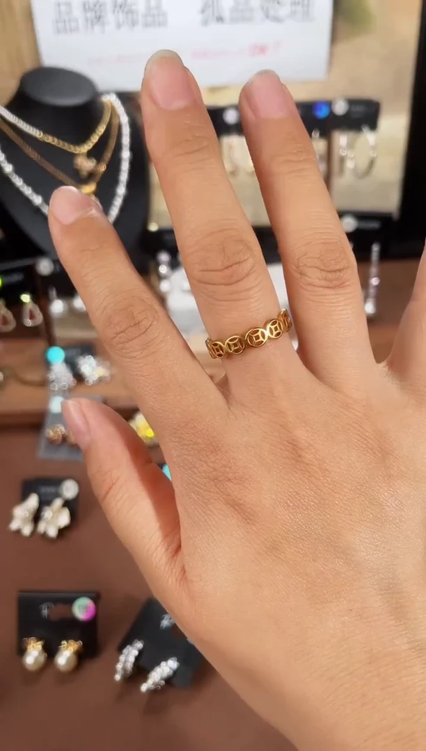 合金925银锆石戒指7667