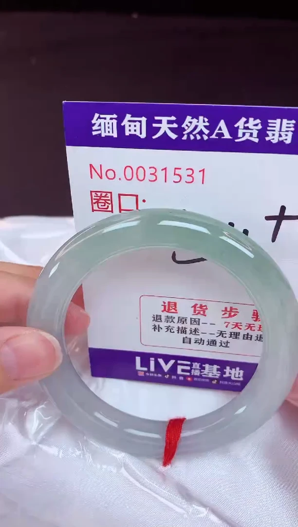 未镶嵌手镯翡翠54（48小时鉴赏期 ）