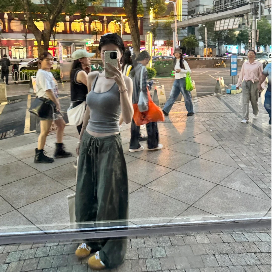 超好看挂脖遮副乳带胸垫吊带背心女西装内搭打底修身美背无袖上衣