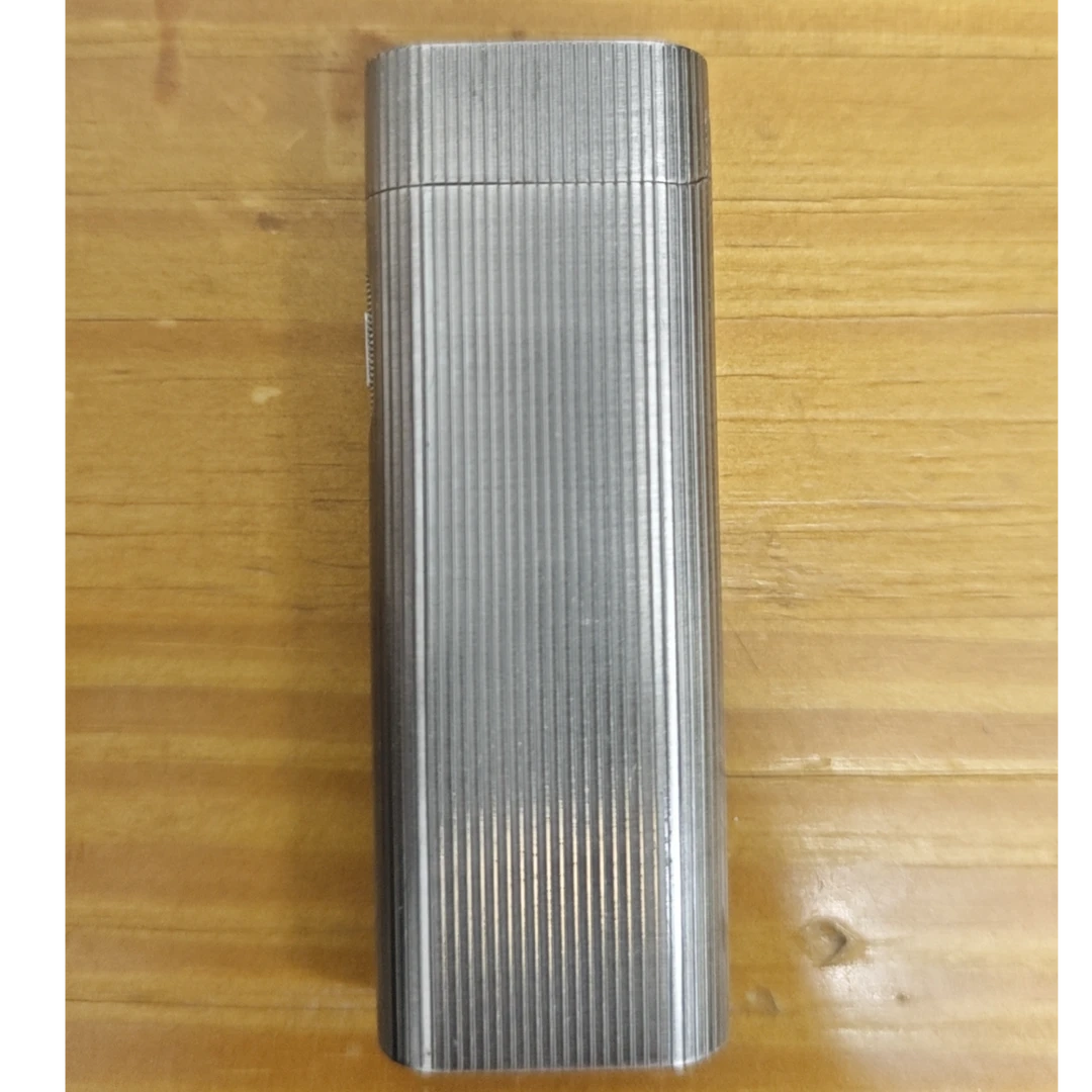 IC银色竖条充气打火机