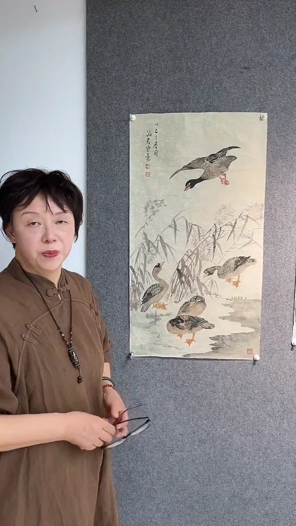 国画夏淑君老师小三尺