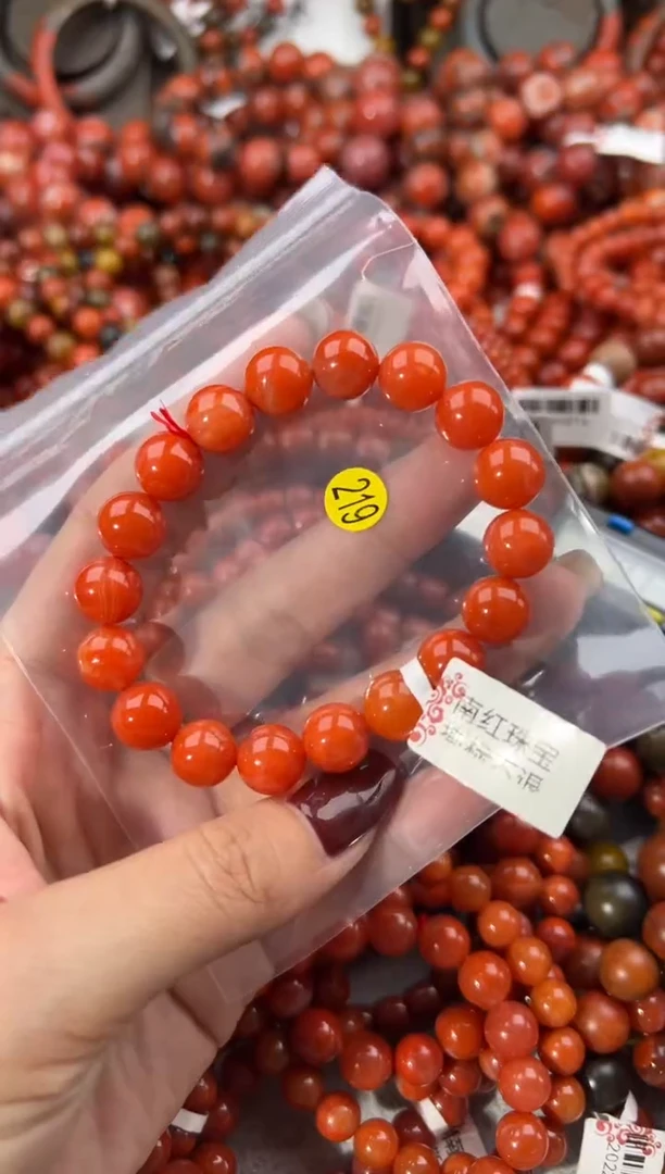 未镶嵌手串南红玛瑙10+