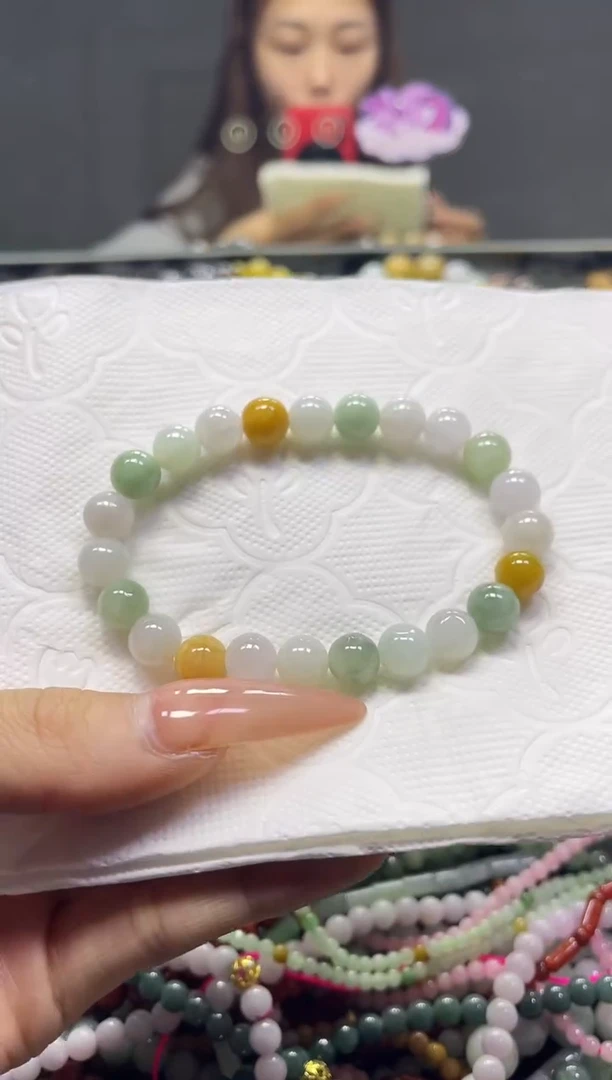 颈饰未镶嵌翡翠7MM