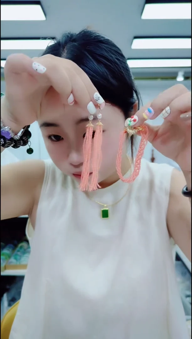 玛瑙/玉髓颈饰合金1678粉套装
