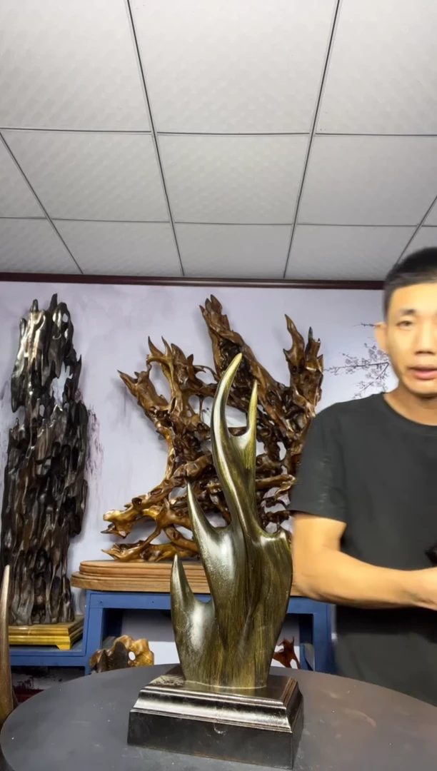 金丝楠木雕款徐*金丝楠木工艺品摆件