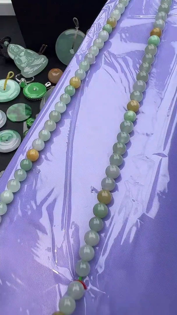 未镶嵌手串翡翠玉珠长链