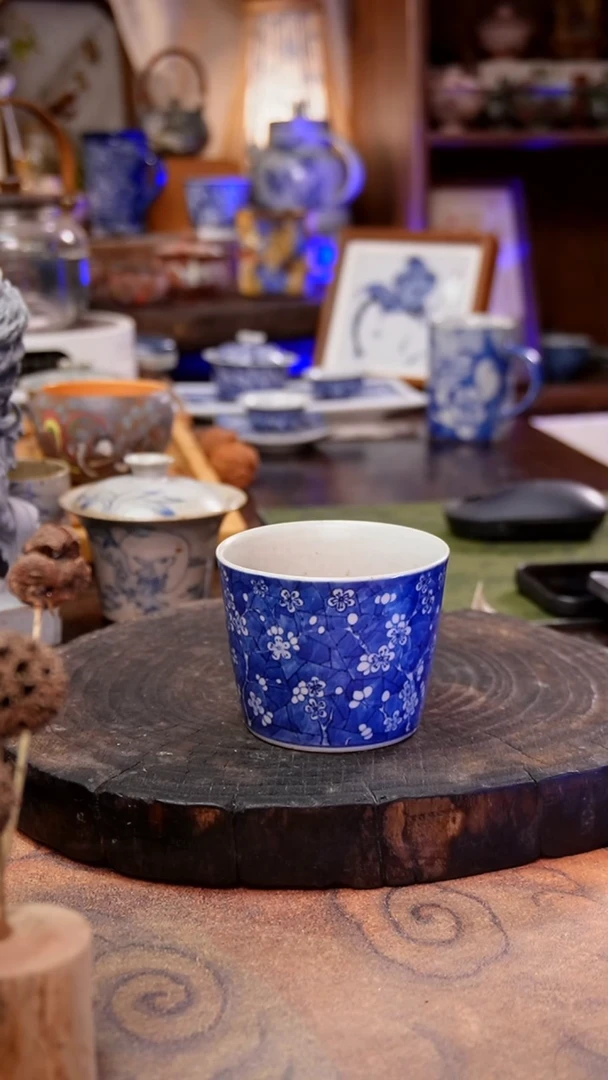 杯子冰梅手工手绘手工手绘