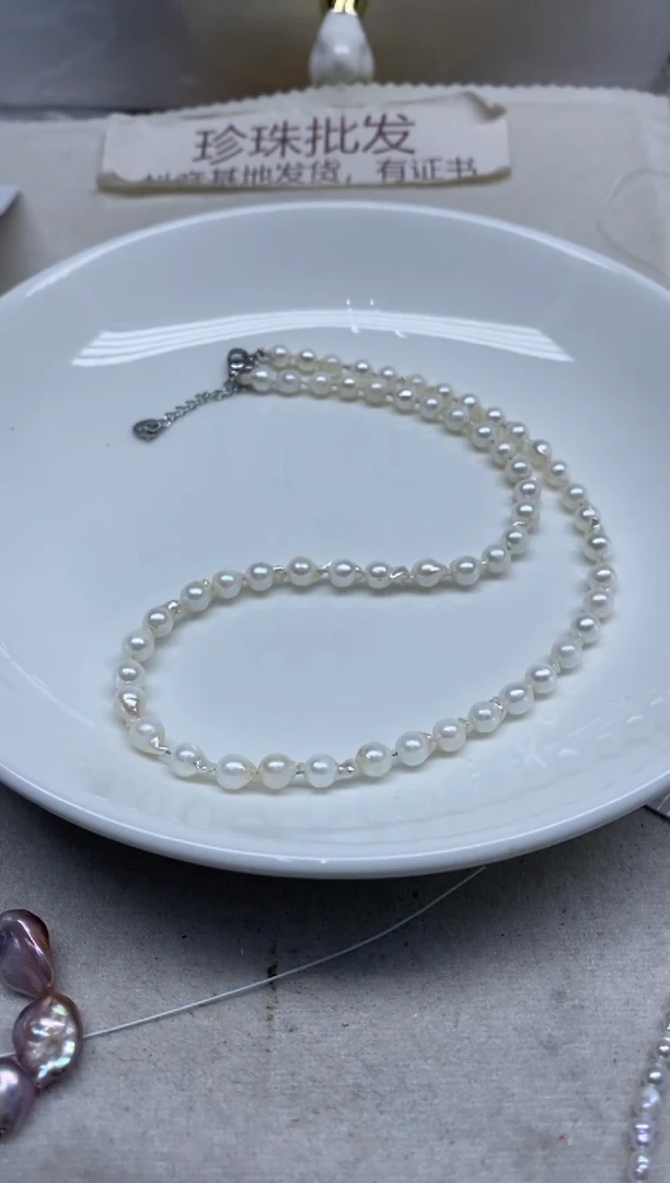 未镶嵌海水珍珠颈饰5-6