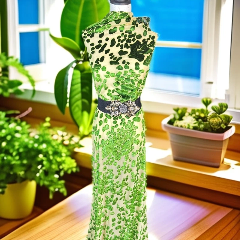 Supari新款真丝水仙布料