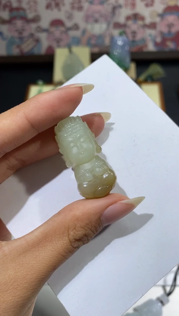 【闪购商品】和田玉（糖玉）颈饰未镶嵌虚空藏宝宝佛