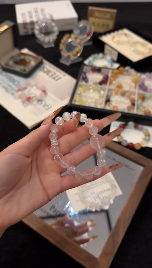 合金手链水晶奶白晶x3094