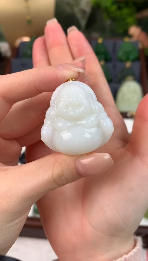 颈饰未镶嵌和田玉吊坠35mm