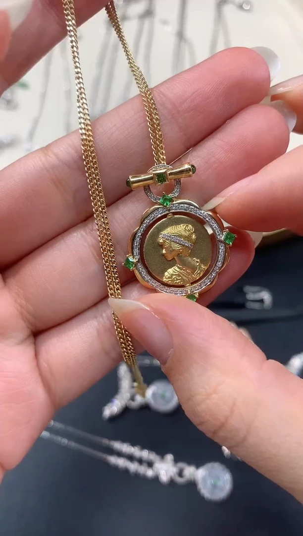 【闪购商品】钻石链子18K金镶嵌A190多样性发一件|5980