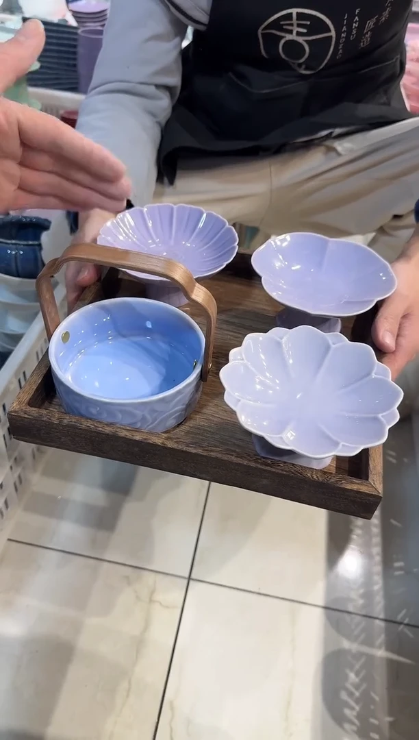 瓷片陶微瑕商品 介意勿拍 【带托盘】