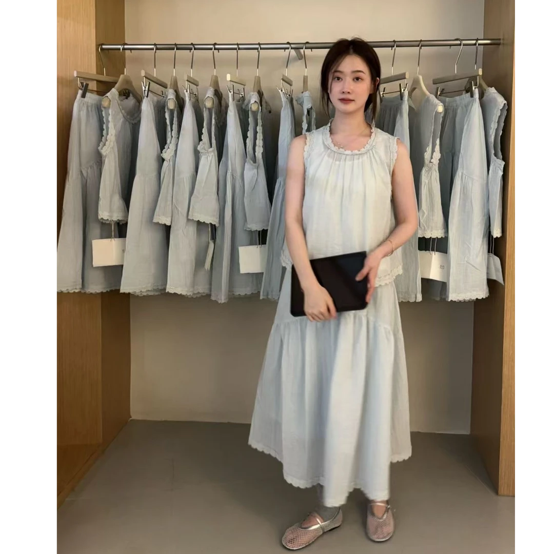 Pada.嘻&LSK【花朵套装】韩系时髦减龄两件套装 9286  Hi Fortune