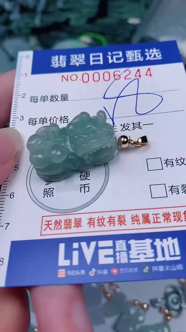 翡翠未镶嵌颈饰00006244