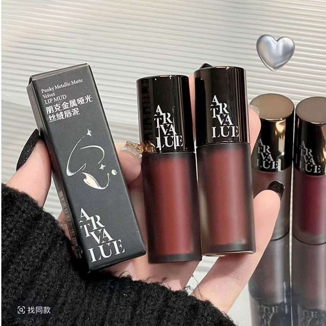 拍一发六 哑光丝绒唇泥显白柔雾灰粉雾面持妆平价口红