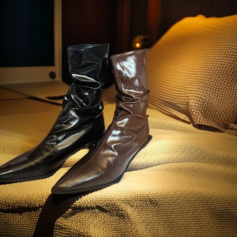 2025年新款爆款短靴【短靴黑咖】