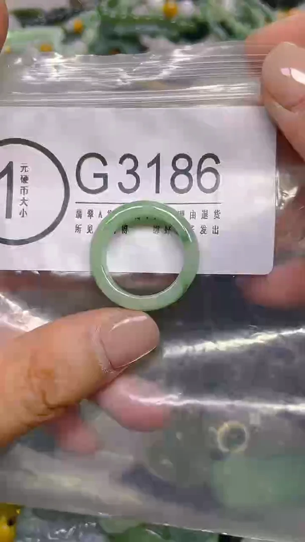 颈饰未镶嵌翡翠19.3mm/ G /翡翠A货，一件也是批发价