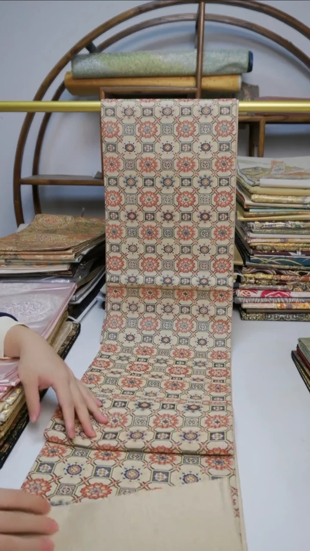 织绣34 缀织  宝相花宝相花
