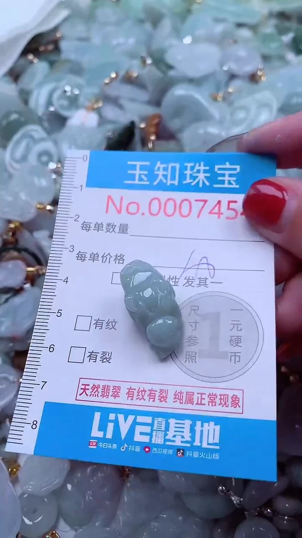 吊坠(不含链)未镶嵌翡翠7454