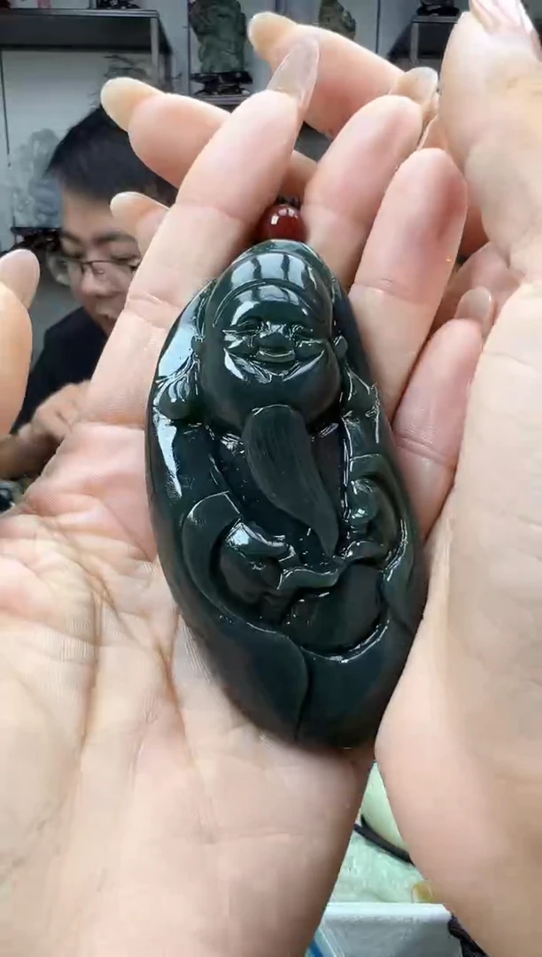 和田玉未镶嵌挂件1