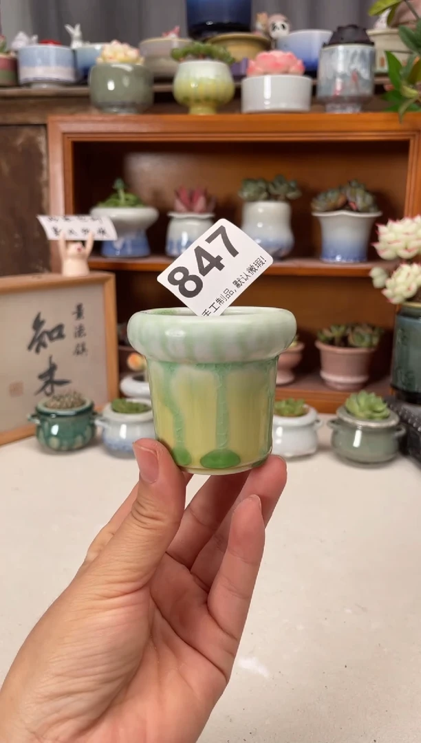 瓷片847知木小芳花盆