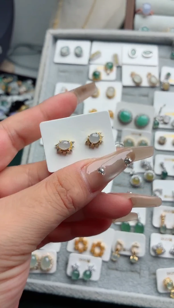 银S925镶嵌戒指翡翠.