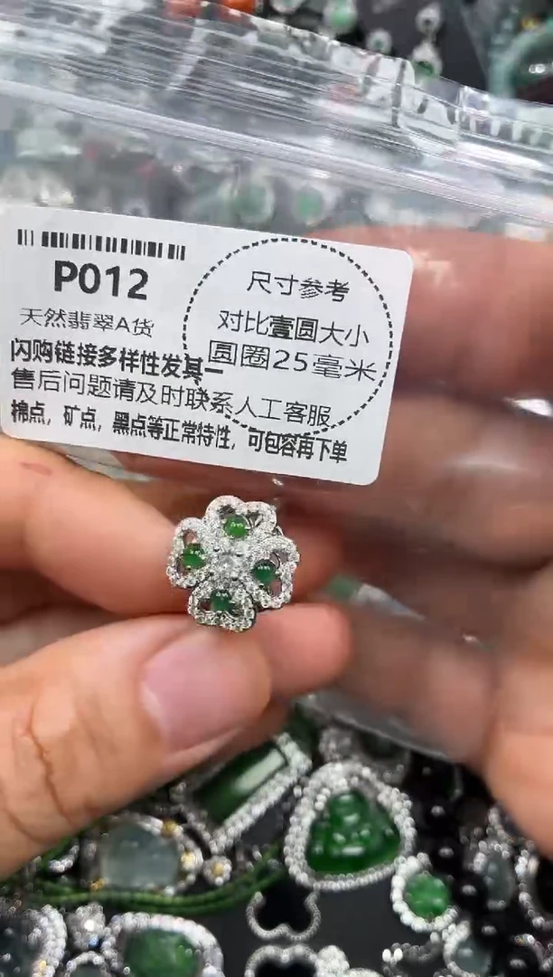 颈饰未镶嵌翡翠P012戒指