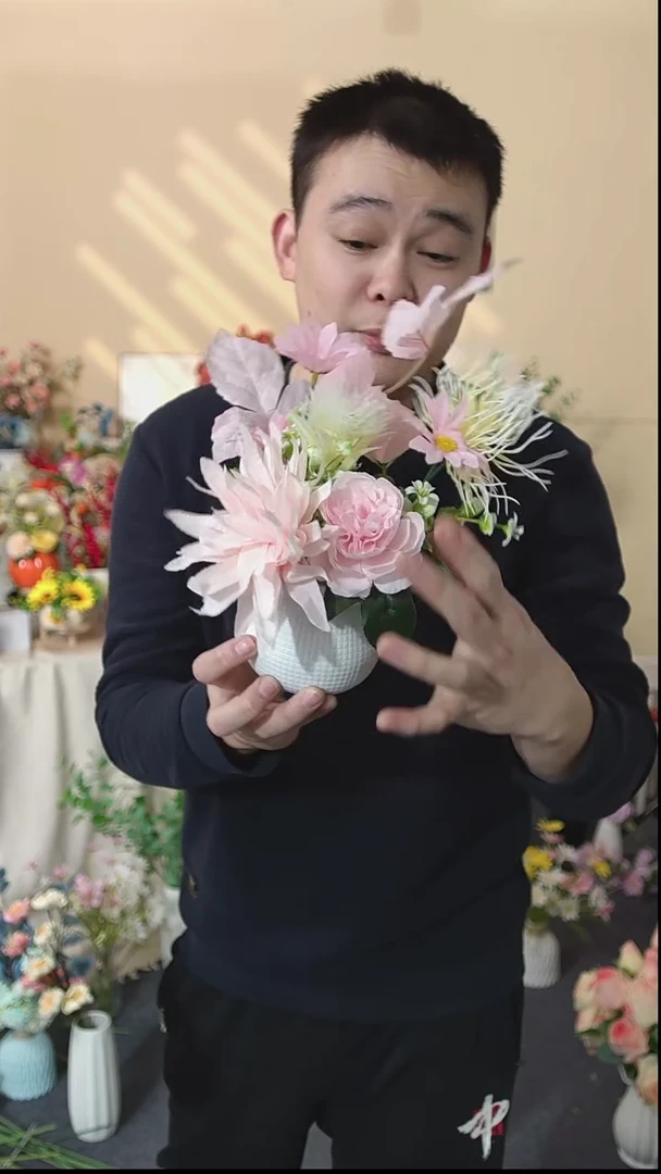 嘿淘家仿真花插花套装包邮到家
