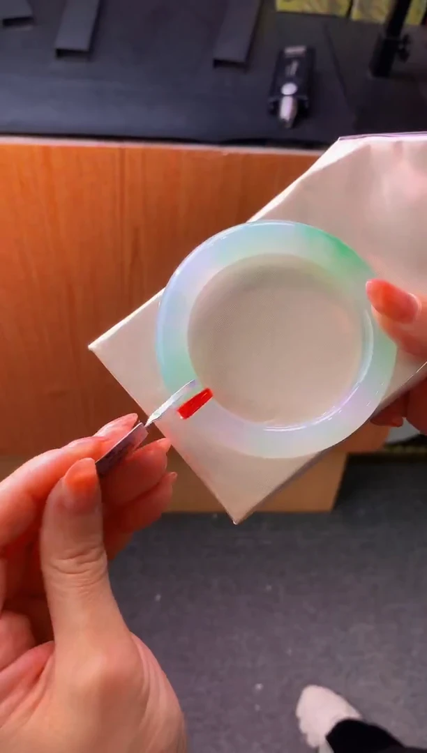 未镶嵌手镯翡翠-N77 圈口56.7 全款37万 定金2万