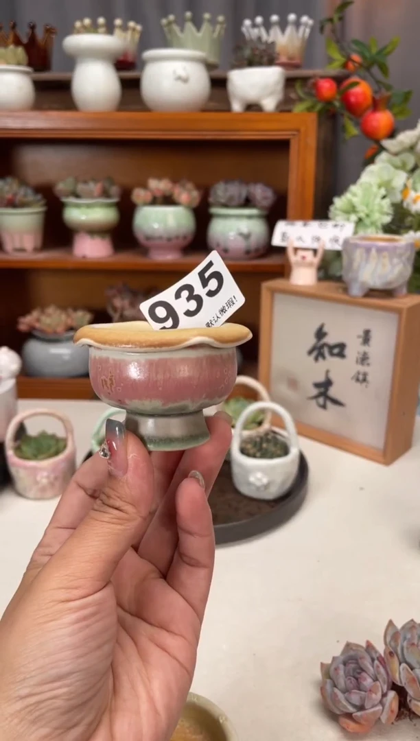 瓷片935知木小芳花盆编号