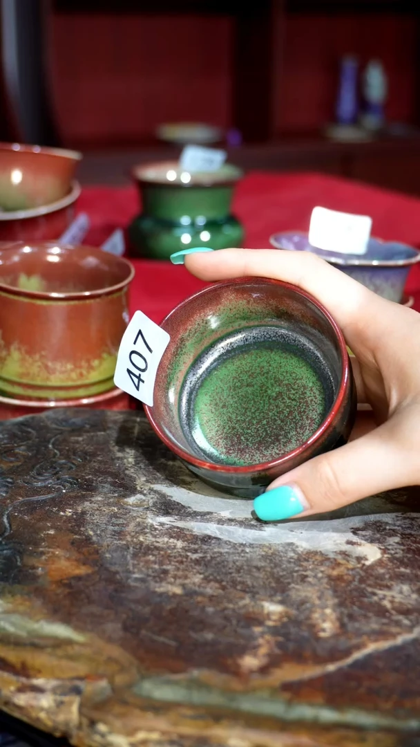 摆件精品窑变钧瓷茶器