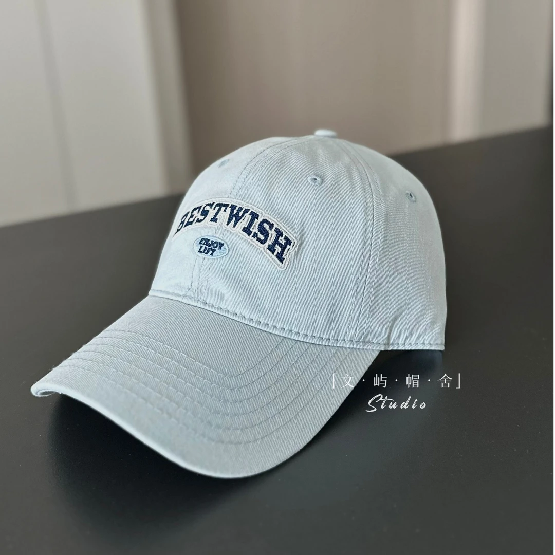 高品质韩版街头潮牌棒球帽纯棉鸭舌帽男女时尚百搭帽子宽檐显脸小