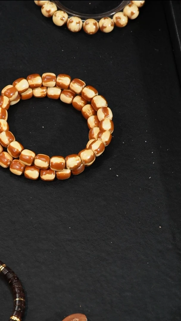 紫金鼠手串精品熊猫花皮老型10mm