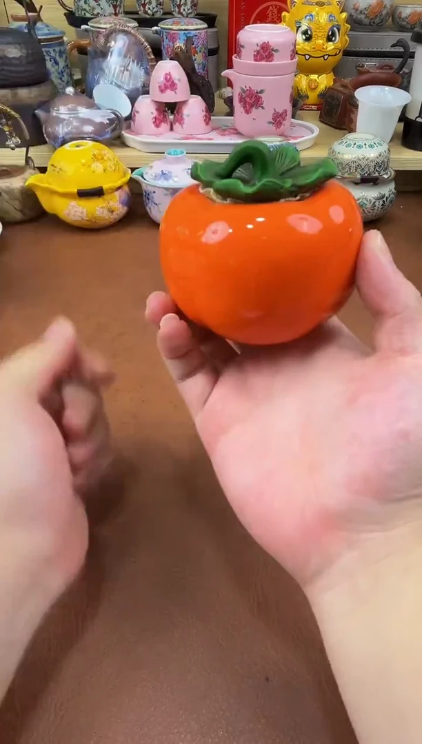 陶瓷茶具摆件旅行套组