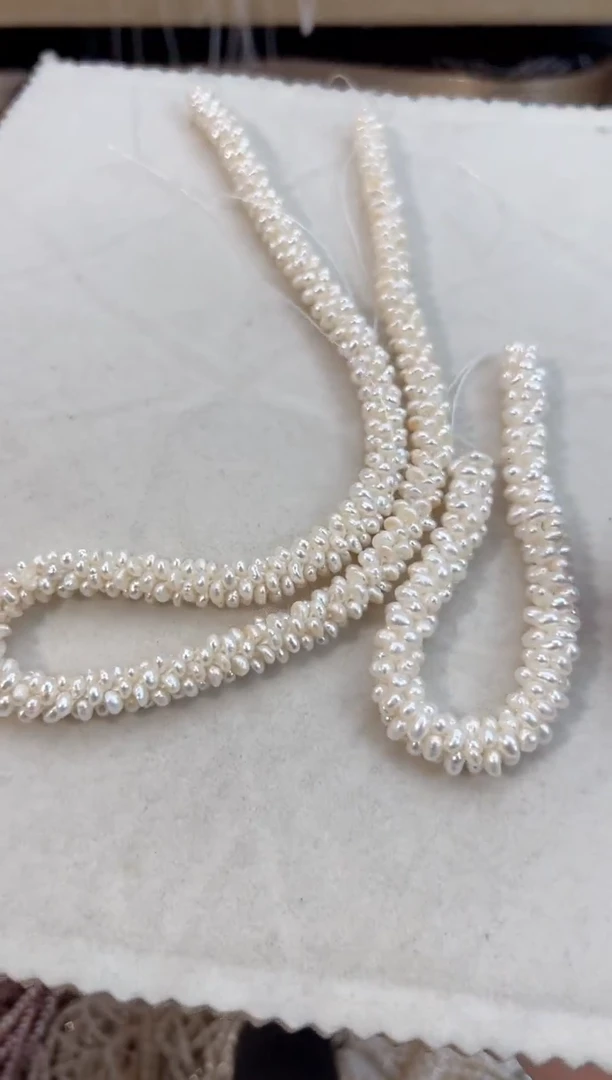 未镶嵌福利淡水珍珠编织款*珍珠项链（一条）