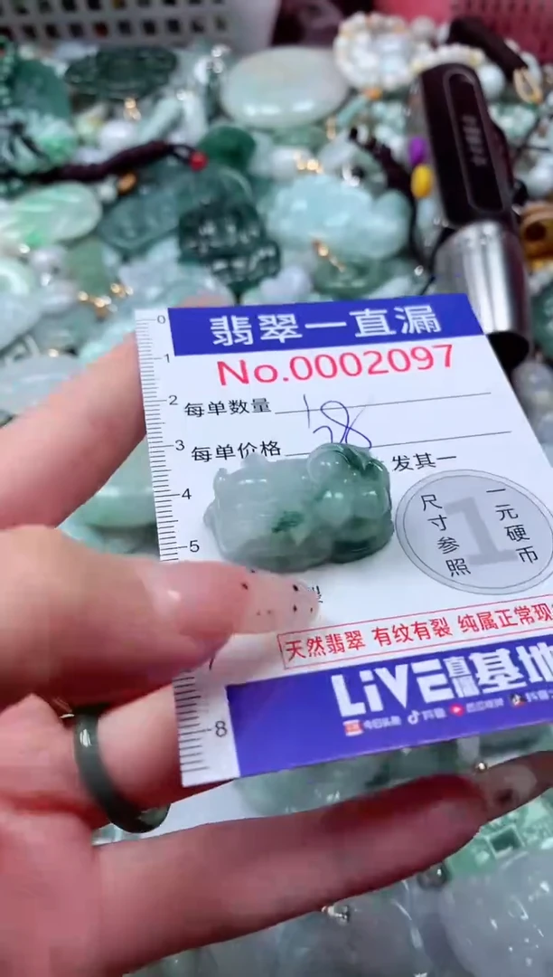 翡翠未镶嵌吊坠(不含链)2097