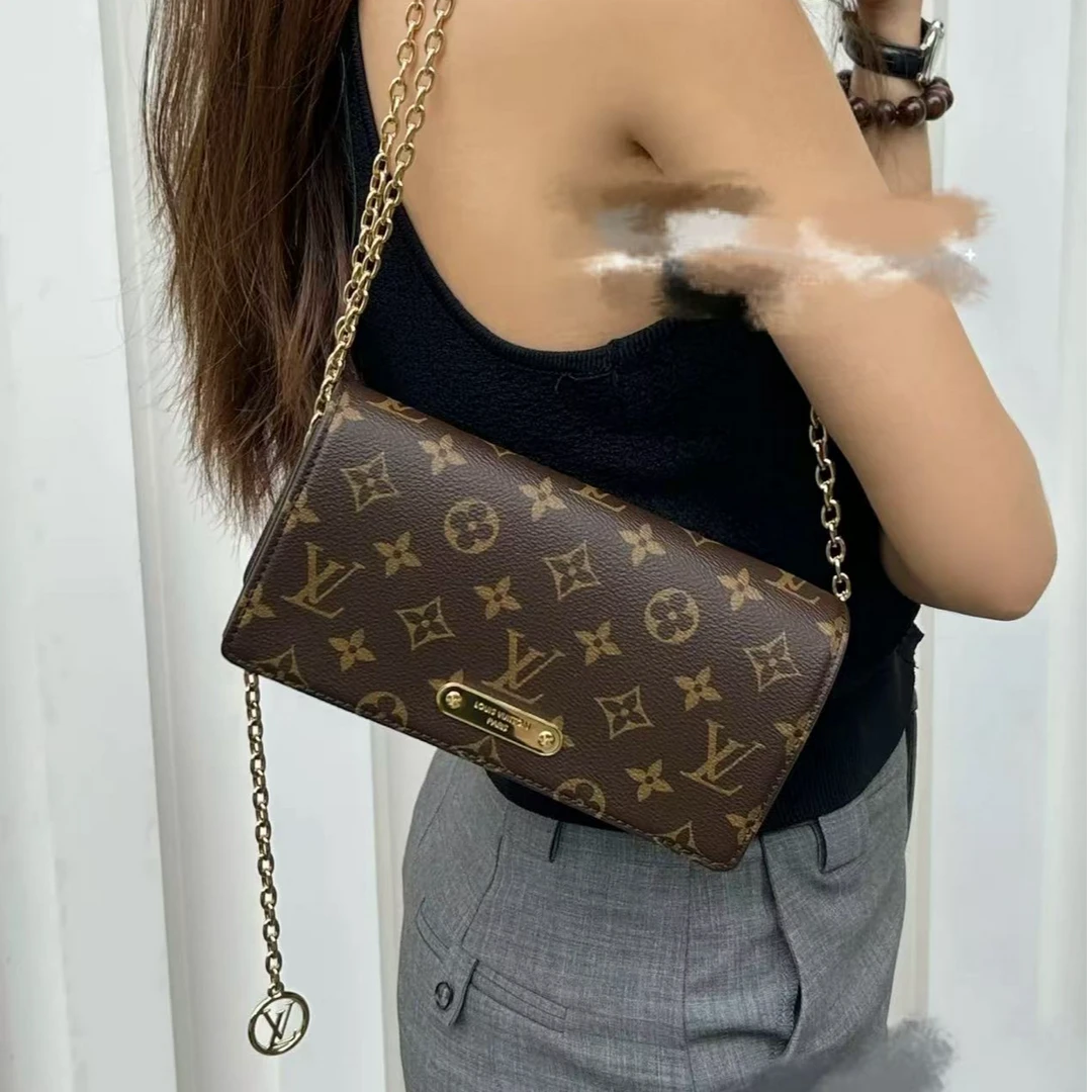 95新 LouisVuitton/路易威登 坤球奢选lv lily woc斜挎包