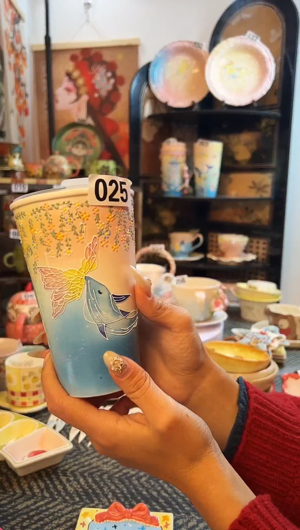 景德镇手绘设计杯杯