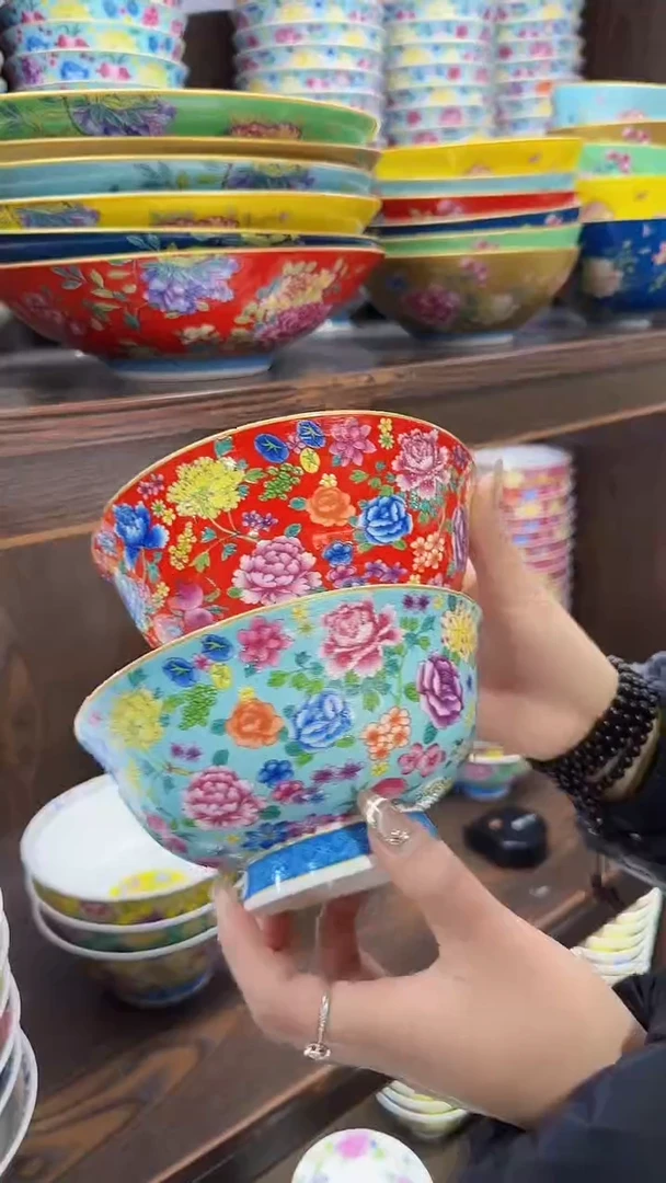 【闪购商品】瓷片 6英寸面碗2个 景德镇陶瓷【秦坊