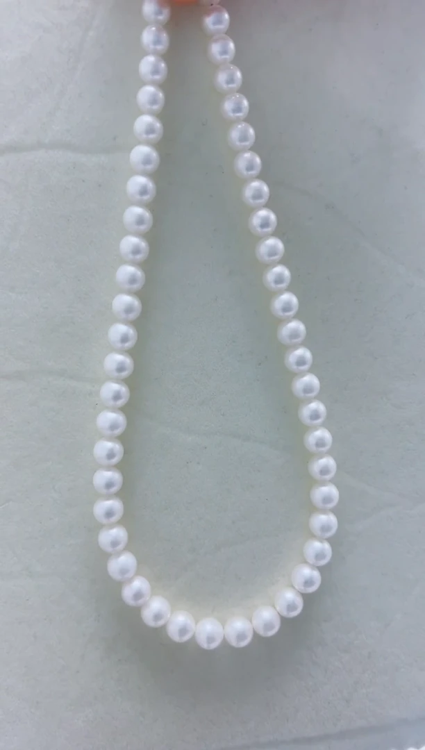 吊坠(赠链)银S925镶嵌淡水珍珠7-8项链