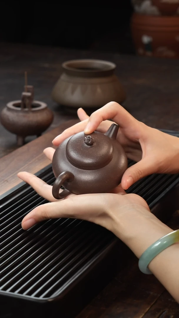 茶壶紫砂天青悟空