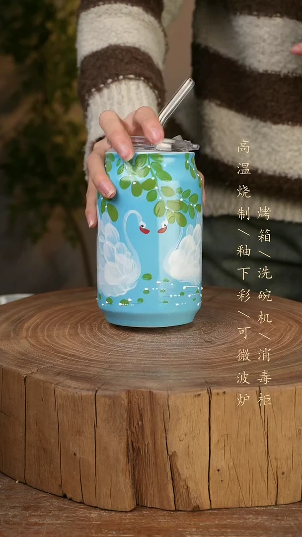 碗瓷景德镇手工手绘高温瓷釉下彩