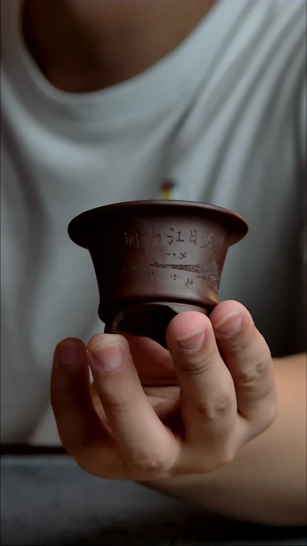 紫砂花盆5.5*3.3内径尺寸紫砂花盆