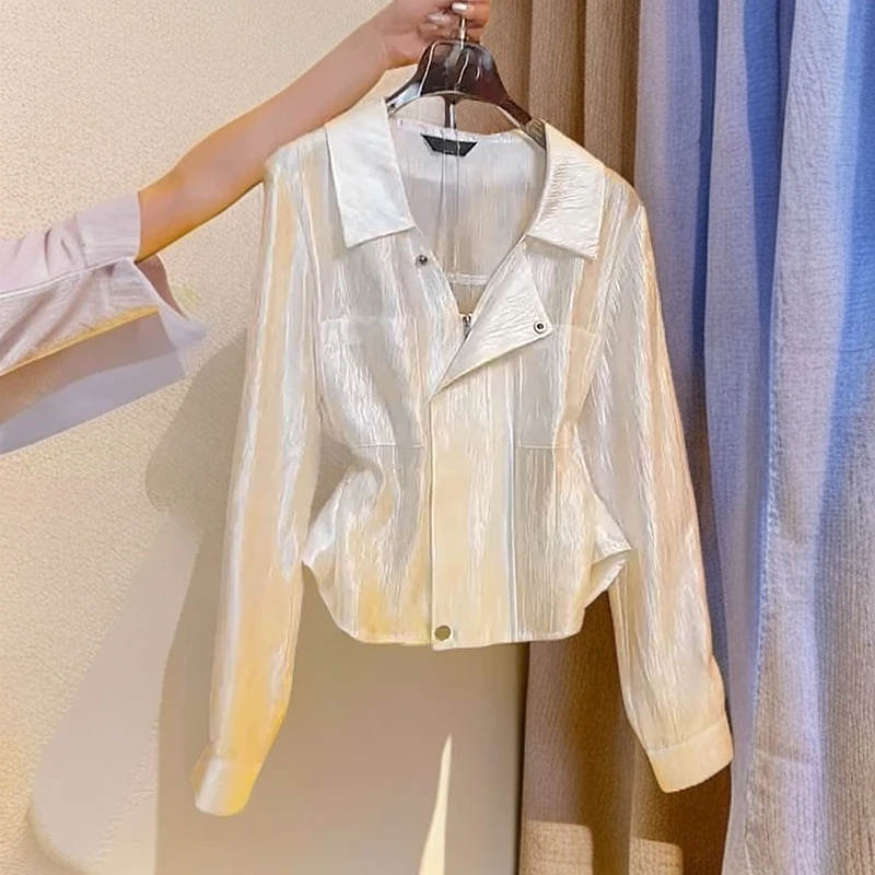 时尚绝美洋气上衣2025春季新款冷淡系轻奢高级感独特别致白色衬衫